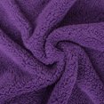 thumbnail image 3 of NTBAY Fluffy Sherpa Throw Blanket for Couch Sofa, Ultra Soft, Warm and Lightweight Shaggy Blanket, 51"x67", Purple, 3 of 5
