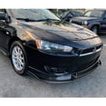 thumbnail image 6 of Stay Tuned Performance Front Bumper Spoiler Lip For 2008-2015 Mitsubishi Lancer RA-Style Painted Black, 6 of 6