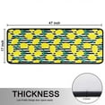 thumbnail image 5 of Kitchen Rugs Sets Of 2,Yellow Lemon Fruit Leaves BlackWhite Pattern Anti Fatigue Kitchen Mat Rugs Non Slip Washable,Decorative Kitchen Floor Mats for Kitchen,Sink,Laundry,17"x47"+17"x47", 5 of 5