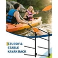 thumbnail image 7 of BouPower Kayak Storage Rack, Heavy Duty Kayak Stand for for Indoor and Outdoor Storage, Freestanding Kayak Holder Stand for Kayaks, Canoes, Surfboard, Paddleboard Storage, 7 of 7
