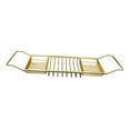 thumbnail image 3 of Lipstore Bathtub Tray Expandable Basket Simple Stylish Bath Tray for Towel Phone Book Gold, 3 of 8