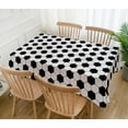 thumbnail image 2 of Soccer Tablecloth for Soccer Themed Birthday Party Decoration Home Kitchen Dining Room Table Decor-60×84inch, 2 of 5