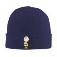 thumbnail image 3 of Peanuts Charlie Brown Mis ansiedades Tengo ansiedades Snoopy Gorros Gorro tejido Gorro femenino Masculino Gorros de calle elásticos, 3 of 5
