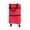 Red, variant on 2 in 1 Lightweight Collapsible Shopping Cart, Folding Cart with Wheels, Reusable Grocery Bags, Travel Bag for Women or Men, Home, Kitchen, 15.35x17.72"