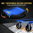 thumbnail image 4 of Metal Removable Iron Casing Car Wheel Jack 2 Piece Set, Mechanical 1500 Pound Car Slide Plate,12 Inch Wheel Vehicle Alignment Jack, Heavy Duty Roller With Ratchet Foot Pedal For Tire Car Repair Mobile, 4 of 9
