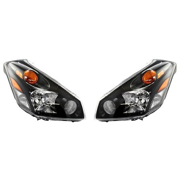 New Pair Of Headlights Compatible With Nissan Quest Base Mini Passenger Van 4 Door 3.5L V6 S SE SL SLT 2004 2005 2006 2007 2008 2009 By Part Numbers 260105Z026 260605Z026 NI2503152 NI2502152