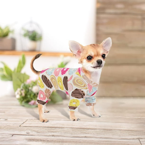 Pyjamas Chihuahua Pyjamas pour Petits Chiens Fille Garcon Grenouilleres Douces pour Animaux Tenue pour Petits Chiens Walmart