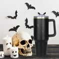 thumbnail image 3 of 40oz Halloween Tumbler with Handle, Spider Coffee Cups with Lid and Straw, Stainless Steel Insulated Travel Mug, Halloween gifts for women & men, 3 of 6