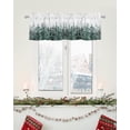 thumbnail image 5 of Christmas Valances for Windows Pine Tree Forest Christmas Kitchen Curtain Valances Rod Pocket Snowflake Window Curtain Treatment Short Topper Curtains Seasonal Valance Christmas Decor, 54x18 Inch, 5 of 6