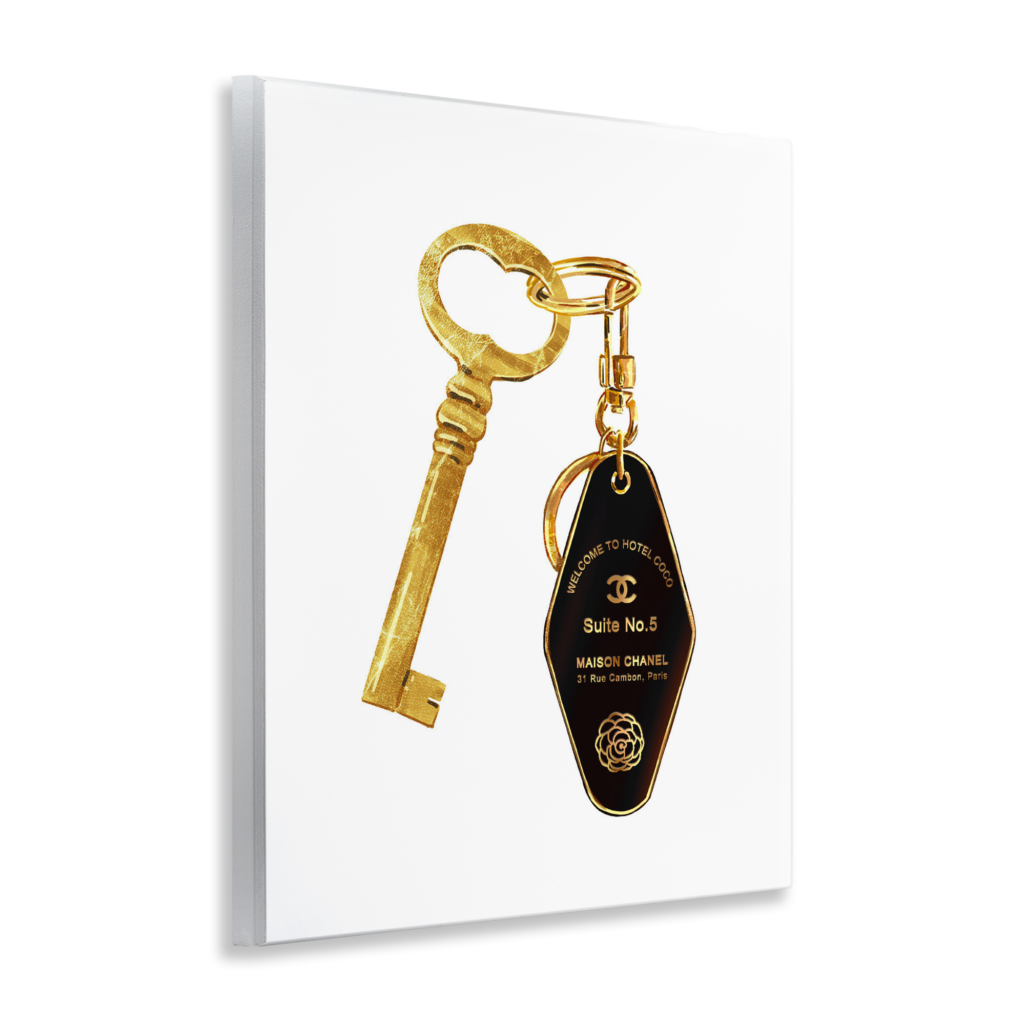 Luxury Fashion Key Wall Plaque Art, design by Ziwei Li