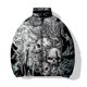thumbnail image 5 of Agregue algodón y espese el abrigo de invierno para hombre Abrigos de invierno para hombre cómodos y cálidos Estampado de calavera personalizado para hombre Nuevo en parkas para hombre, 5 of 5