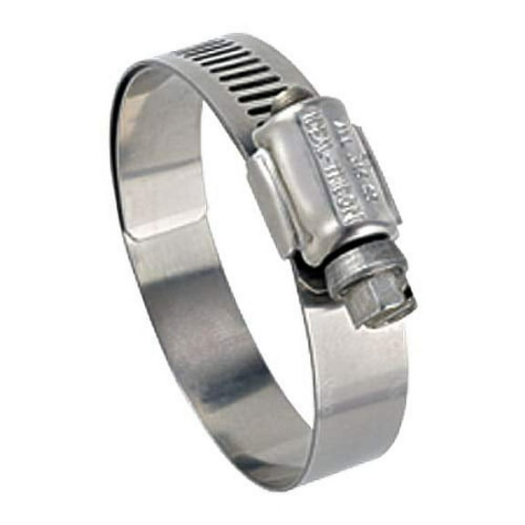 6724M51#24 SS Clamp with 316 SS Screw, 1-1/16" to 2" d., 9/16" W (Pack of 10)