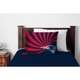 thumbnail image 2 of New England Patriots 20'' x 26'' Wave Raschel Plush Bed Pillow, 2 of 2