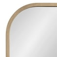 thumbnail image 4 of Kate and Laurel Occonor Modern Wooden Arched Mirror, 36 x 28, Natural, Transitional Arch Wall Mirror with Geometric Shape for Use as Bathroom Mirror for Vanity or Fireplace Mantel Mirror, 4 of 8