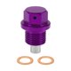 thumbnail image 1 of Unique Bargains 1 Set Universal Tapón de Drenaje de Aceite Antifugas con Rosca de Reparación y Junta Magnética de Aleación de Aluminio Púrpura Cobre M14x1.25, 1 of 7