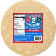 Mr. Tortilla 2 Net Carb Tortilla Wraps (12 Tortillas) | Keto, Low Carb, Low Calorie, Vegan, Kosher | (Multigrain)