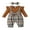 Light Brown, variant on Bagilaanoe Newborn Baby Girl Jumpsuit Plaid Long Sleeve Bodysuit + Headband 3M 6M 9M 12M 18M Infant Patchwork One Piece Romper