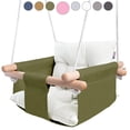 thumbnail image 1 of Cateam Columpio para Bebe de Tela, Silla Bebe Madera Colgante con cinturón de Seguridad, Hamaca para multicolor, 1 of 8