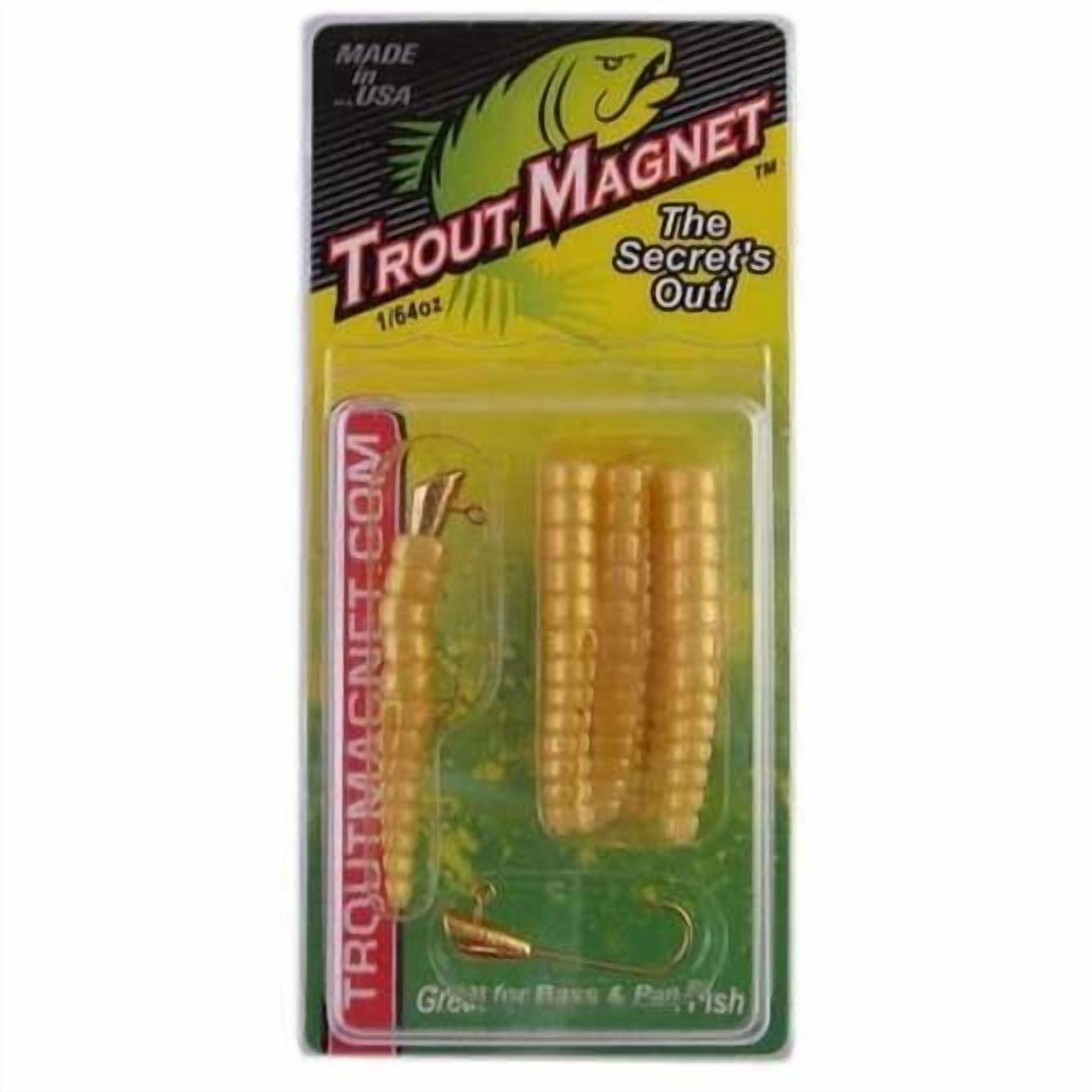 (3 pack) Leland Lures Trout Magnet 1/64 oz 9 Count Mealworm