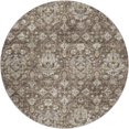 thumbnail image 2 of Addison Rugs Dream Shag Premium Machine Washable Traditional Ornate Driftwood Round Rug, 8' x 8', 2 of 8