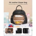 thumbnail image 2 of Mochila Pañalera Mini Acolchada Impermeable LOVEVOOK Negra, 2 of 7