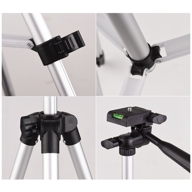 Trípode de cámara 3110 Pro Cabezal de tres vías portátil, liviano, flexible, compatible con Sony Can MABOTO Trípode