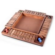 RNK Gaming 4 Player Wooden Shut The Box Game…
