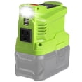 thumbnail image 2 of Para Generador Inversor con Motor Ryobi de 150 Vatios para Batería Ryobi de 18 V, Salida de CA de 110 V/120 V, Adaptador de Cargador USB de Fuente de Alimentación Portátil, para Central Eléctrica Ryobi con Luz LED, 2 of 6