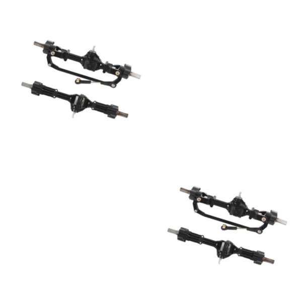 Vogacara Metal and Rear Axle for RC Upgrade Car Feiyu Parts WPL Crawler Parte delantera y trasera 2Conjunto