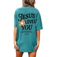 thumbnail image 6 of Icvfdpl Women Shirts Graphic Tees Casual Short Sleeve Tops Trendy Female Outwear, 6 of 8