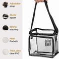 thumbnail image 2 of KAV Klarity Transparent Lunch Bag for Men & Women, PVC Plastic Lunch Box with Adjustable Shoulder Strap, Handle, and Freezer Safe, 2 of 5