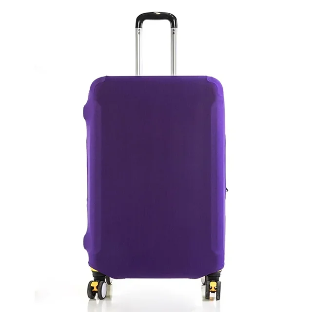 Travel Luggage Cover Baggage Suitcase Protector Washable Reusable Dustproof Scratch-proof Suitcase Cover Butterfly Print Pattern purpel M