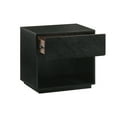 thumbnail image 3 of Petra 1 Drawer Wood Nightstand in Black Finish, 3 of 6