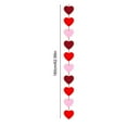 thumbnail image 2 of DAMAI 6 Packs Red Hearts Felt Garland, Red and Pink Bulk Hearts Banner Valentine's Day Heart Garland for Valentine's Day Decorations Wedding Anniversary Birthday Party Supplies, 2 of 8