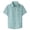 Army Green, variant on KHONTS Boys Button down Shirts Short Sleeve Casual Cuban Shirt Summer Beach Shirts with Pocket,Size 6-14 Years Mint Green 160