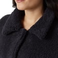 thumbnail image 4 of 32 Degrees Women's Cozy Fleece Button Front Jacket - Navy - XL, 4 of 4