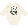 thumbnail image 3 of Inktastic My Great Aunt Loves Me- Cute Panda Boys or Girls Long Sleeve Baby Bodysuit, 3 of 5
