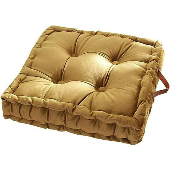 Namzi Dining Chair Cushion 42*42*10cm Yellow Square Seat Cushion, Office Chair Pad, Kitchen Chair Cushion, Dining Room Cushion, 1 Piece