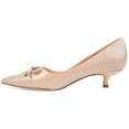 thumbnail image 5 of Journee Womens Lutana Pointed Toe Kitten Heel Pumps, Widths Available, 5 of 10