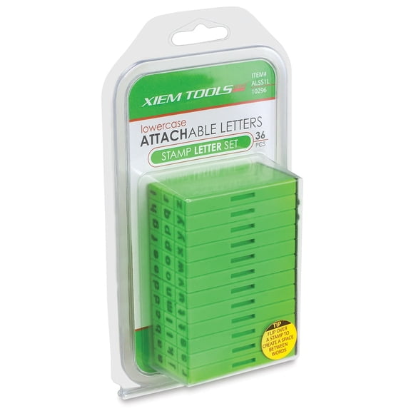 Xiem Studio Attachable Stamps - Lowercase Letters, Set of 36