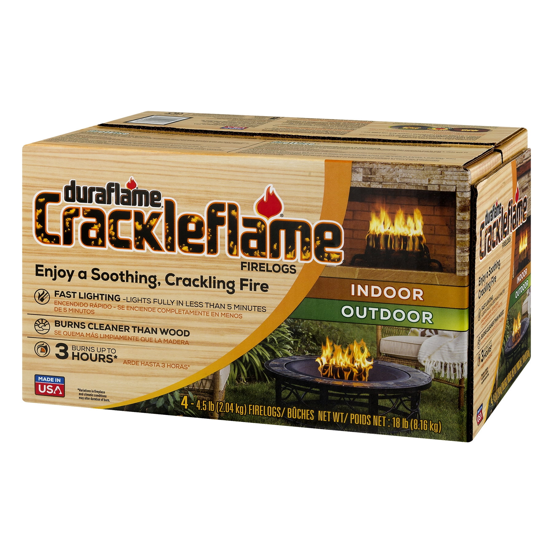 Duraflame Crackleflame Value Pack Walmart Com