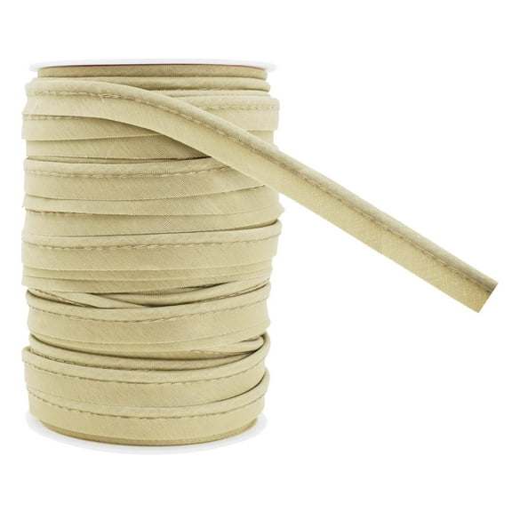 55 Yards Maxi Piping Trim with Welting Cord - 1/2 Inch Maxi Piping Bias Tape for Sewing - Lip Cord Trim by The Yard for Upholstery Trimming