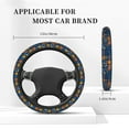 thumbnail image 5 of Gaeub Funny Steam Train Breathable Stretch Elastic Steering Wheel Cover, Cool in Summer and Warm in Winter, Universal 15 inch, 5 of 8