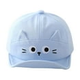 thumbnail image 2 of Summer Toddler Baseball Hat Outdoor Infant Baseball Cap Cotton Baby Boy Sun Hats 5M-18M Light Blue 5-18 Months, 2 of 5