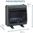 thumbnail image 5 of Bluegrass Living B30tpb-Bb 30,000 BTU Liquid Propane Blue Flame Space Heater - Black, 5 of 9
