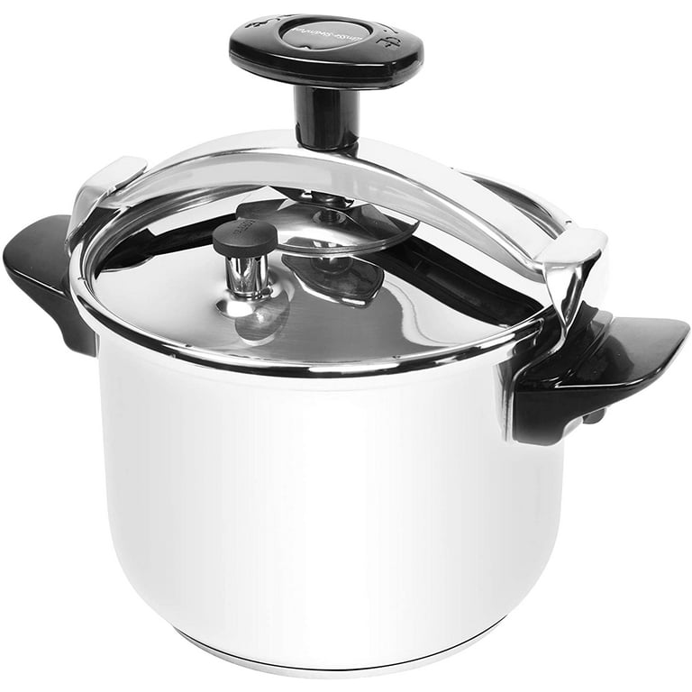 Matfer Bourgeat Stainless Steel Pressure Cooker, w/ Steamer Basket, 8 1/2  qts — CulinaryCookware