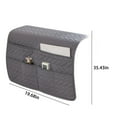 thumbnail image 3 of JingChun Premium Sofa Armrest 6 Pockets Organizer, Couch Chair Armrest, Slip Resistant, Storage for TV Remote Control, Phone, Book, Glasses, Magazine, 3 of 6