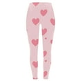thumbnail image 6 of Gamivast Valentine's Day Leggings for Women Heart Printed Tummy Control Holiday Pants Trendy High Waist Pull on Legging Casual Party Stretchy Pant, 6 of 6