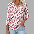 thumbnail image 2 of Women's Fall Blouses with Sleeves Womens Tops Trendy 3/4 Sleeve Tops for Women Trendy Womens Blouses My Reorder List Trending Gifts, 2 of 5