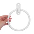 thumbnail image 3 of OUNONA Wall Mounted Towel Rings White Round Towel Holder for Bathroom with Quick Access 1Pcs, 3 of 7